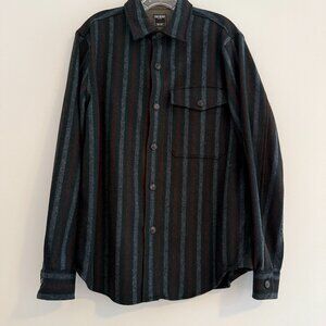 Todd Snyder Wool Striped Utility Overshirt NWT